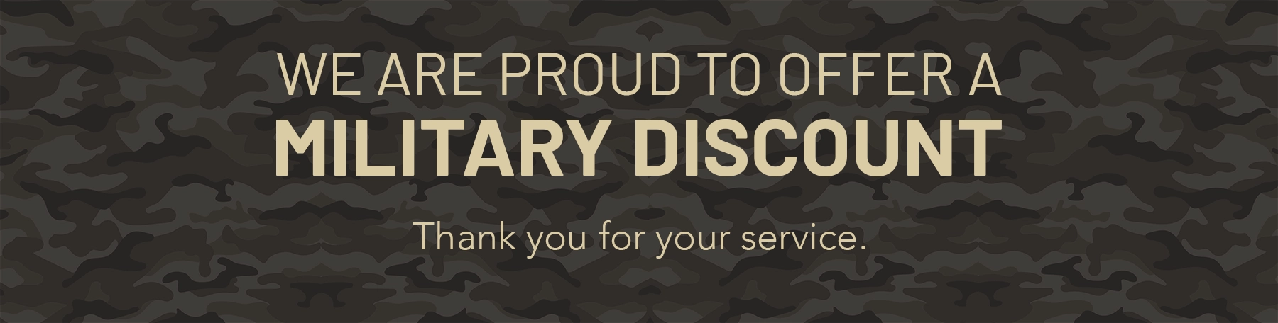 military discount on wood
