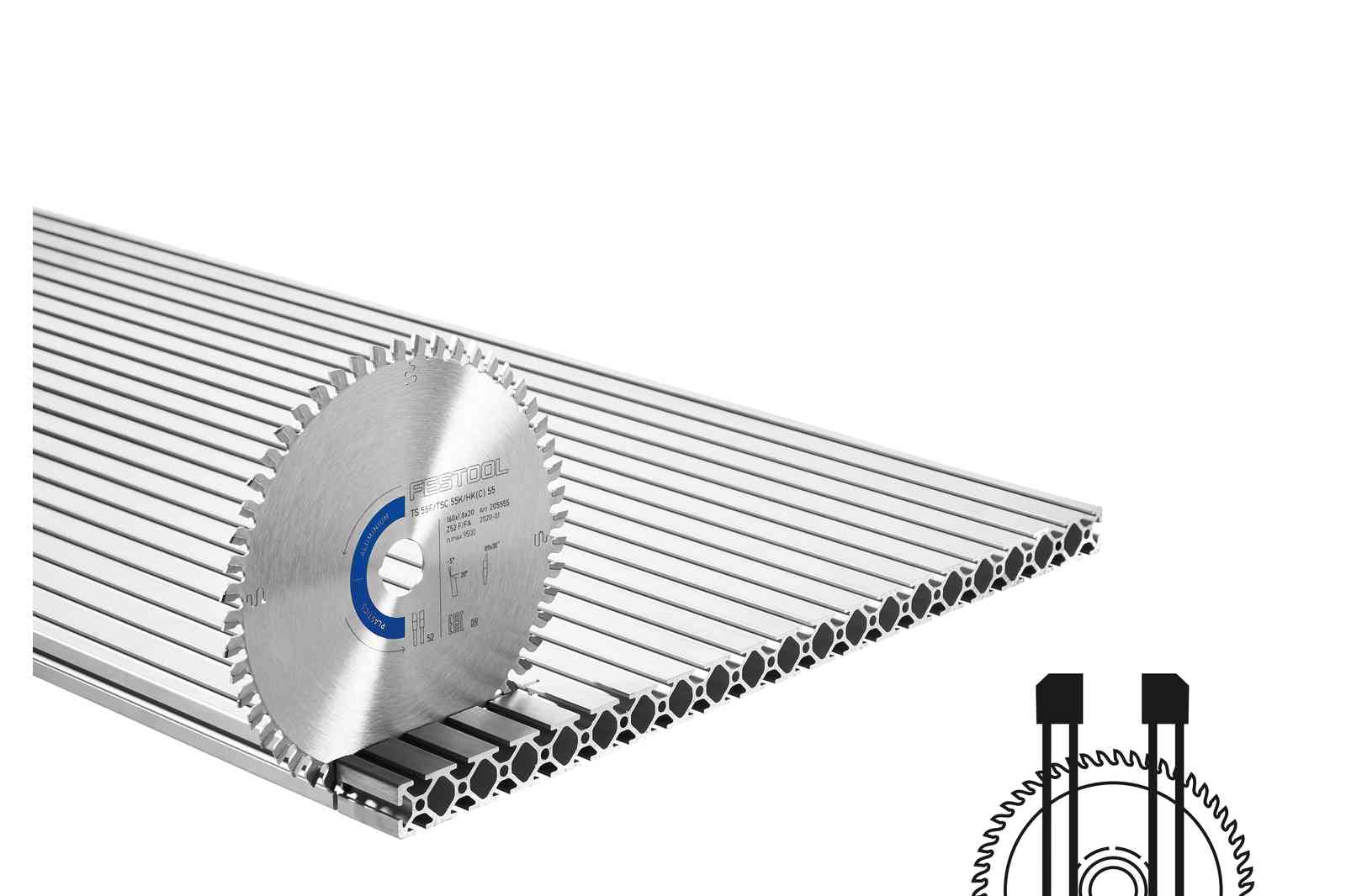 Festool - 6.61" / 168mm  Aluminum Saw Blade