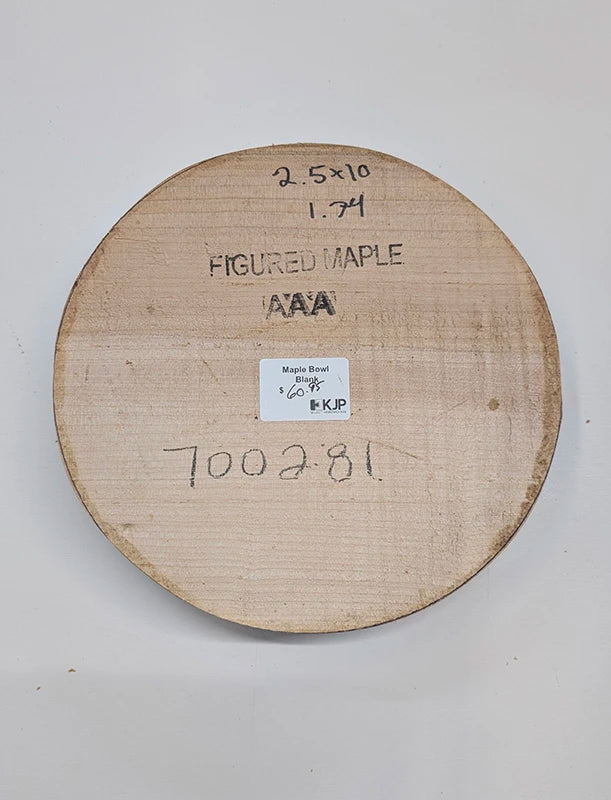 Figured Maple Bowl Blank - One of a Kind