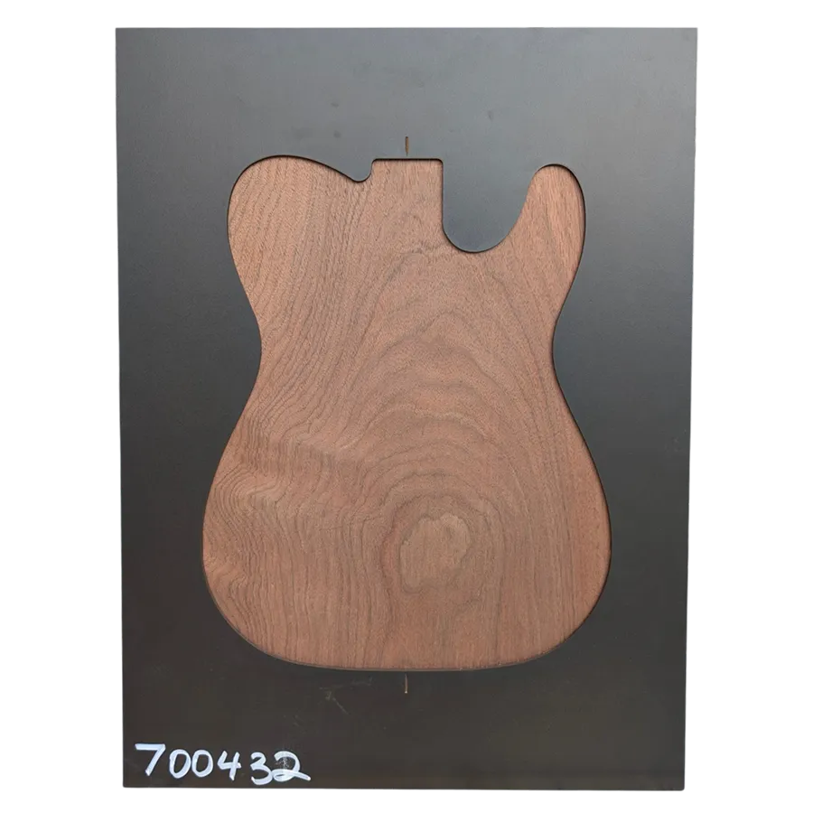 Plateaux de corps de guitare en noyer péruvien