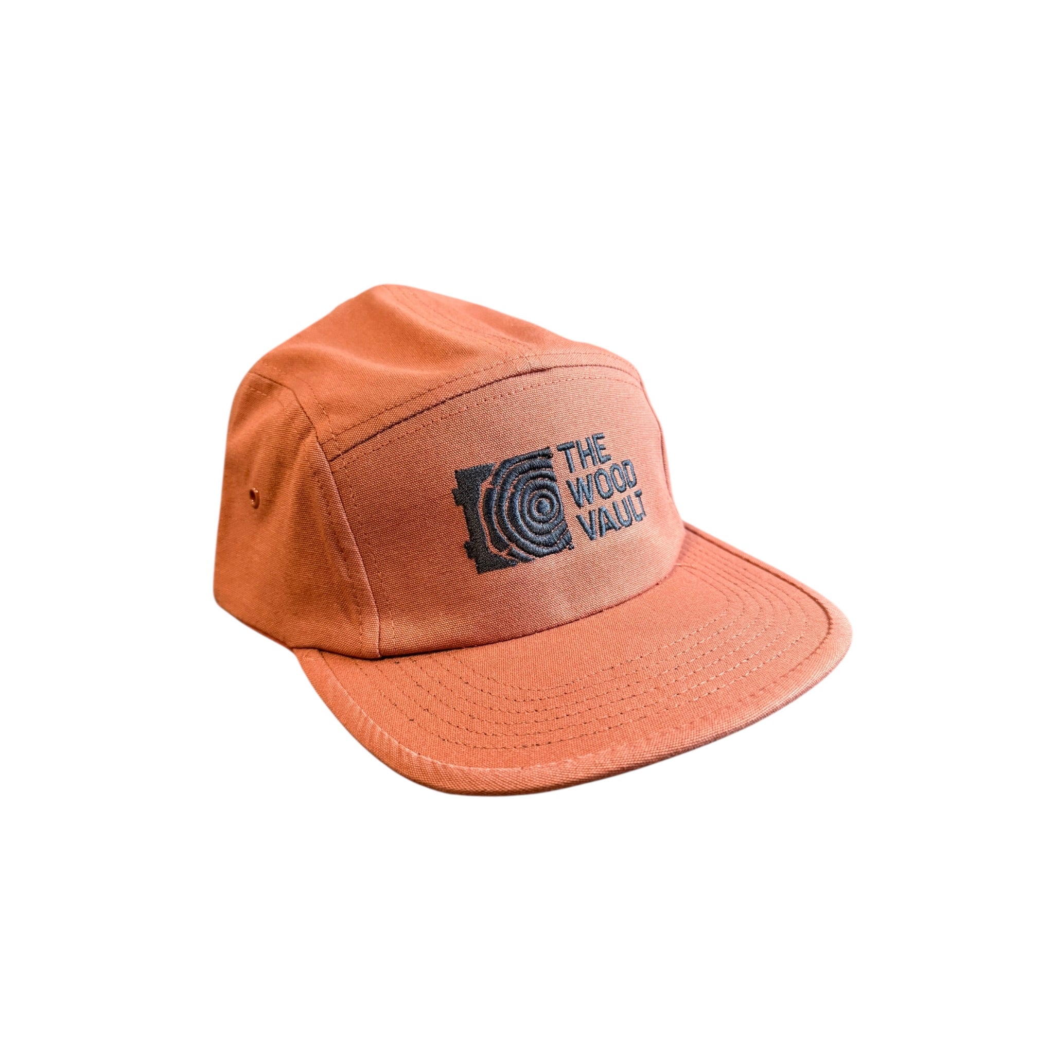 The Wood Vault 5 Panel Cap - Rust