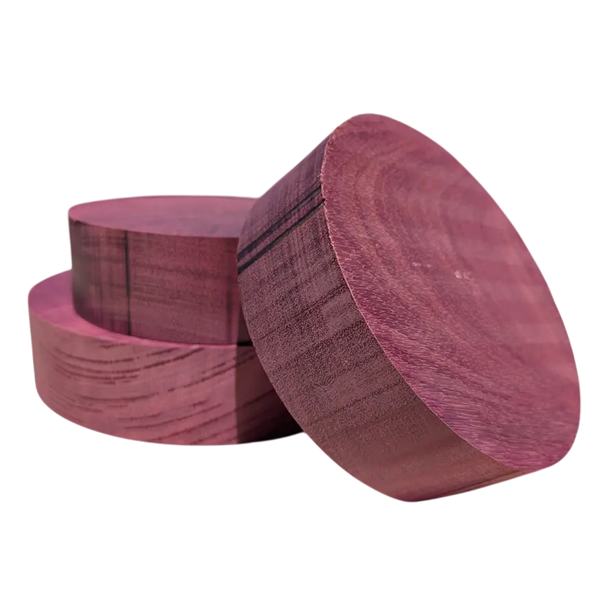 Purple heart bowl blank
