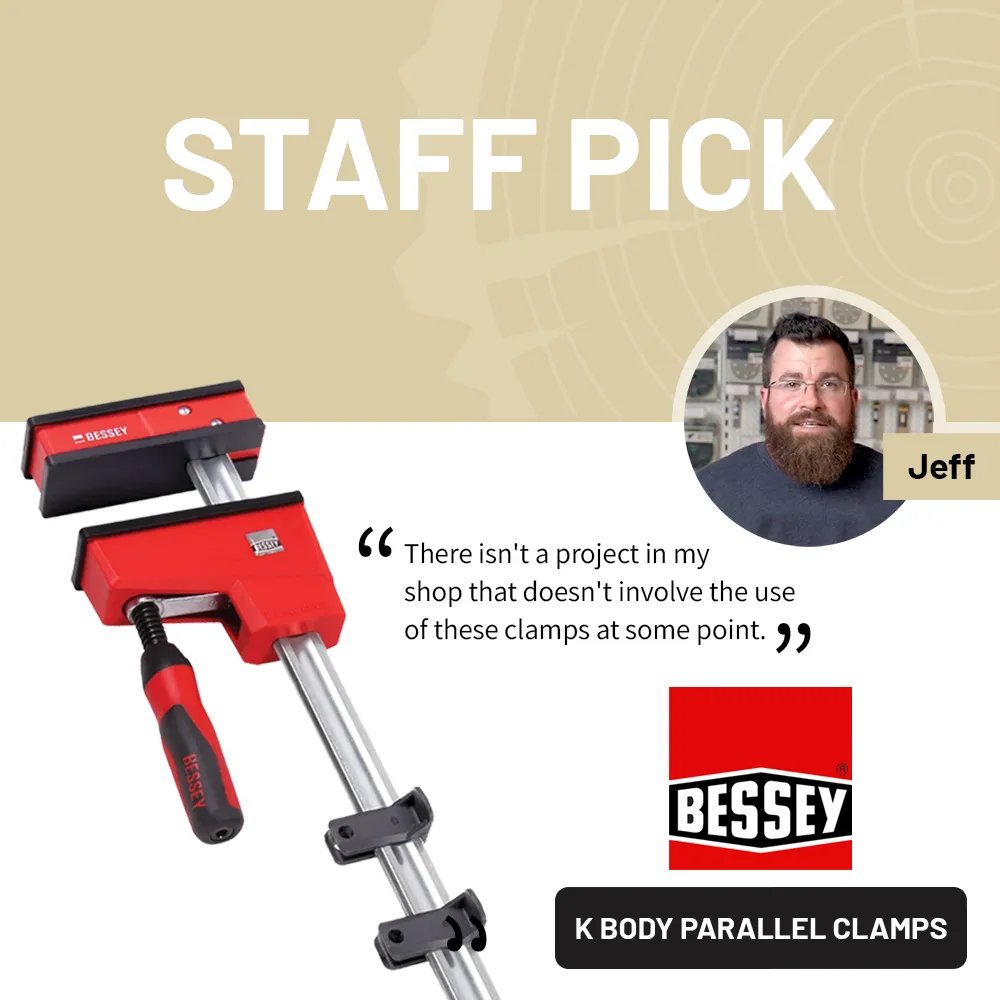 Bessey clamps now available at The Wood Vault