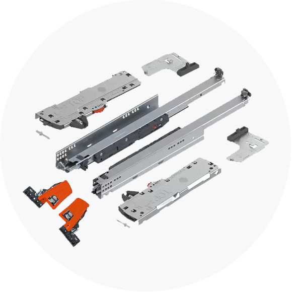 Blum Movento Tip on Drawer Slides