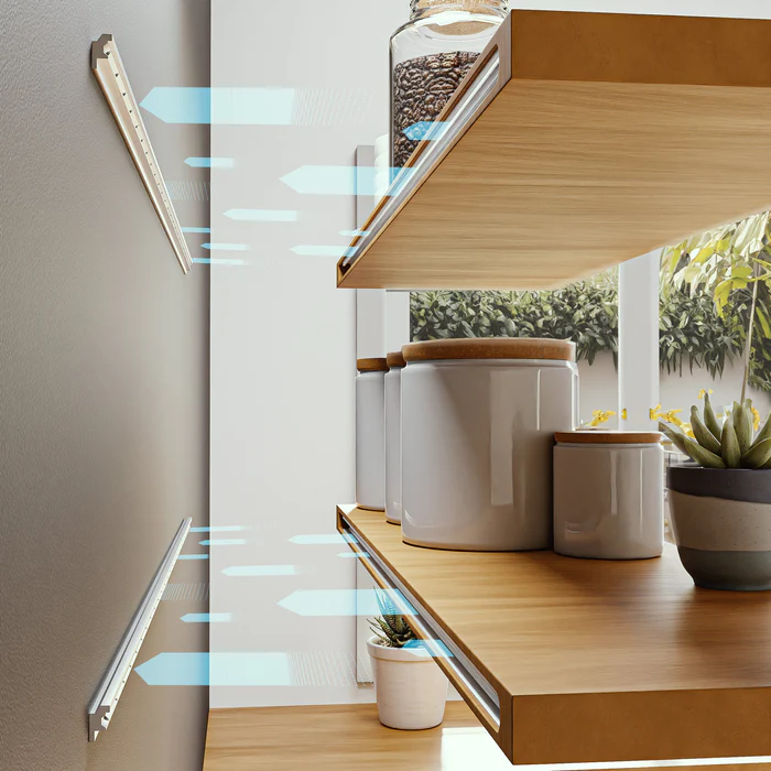 HOVR SLIM Floating Shelf Bracket - 8 Ft Lengths