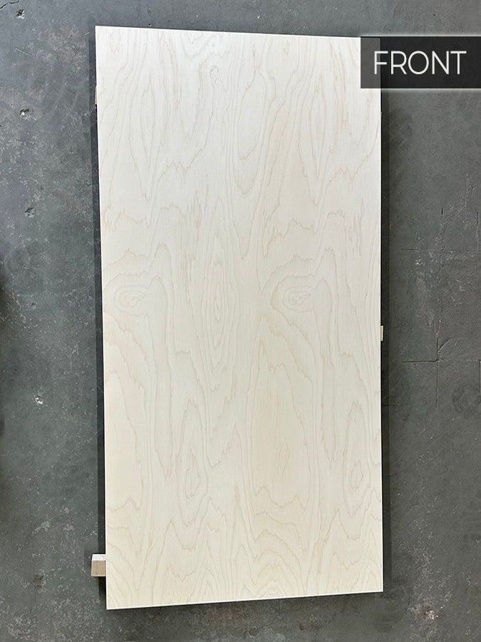 Front of a maple plywood sheet