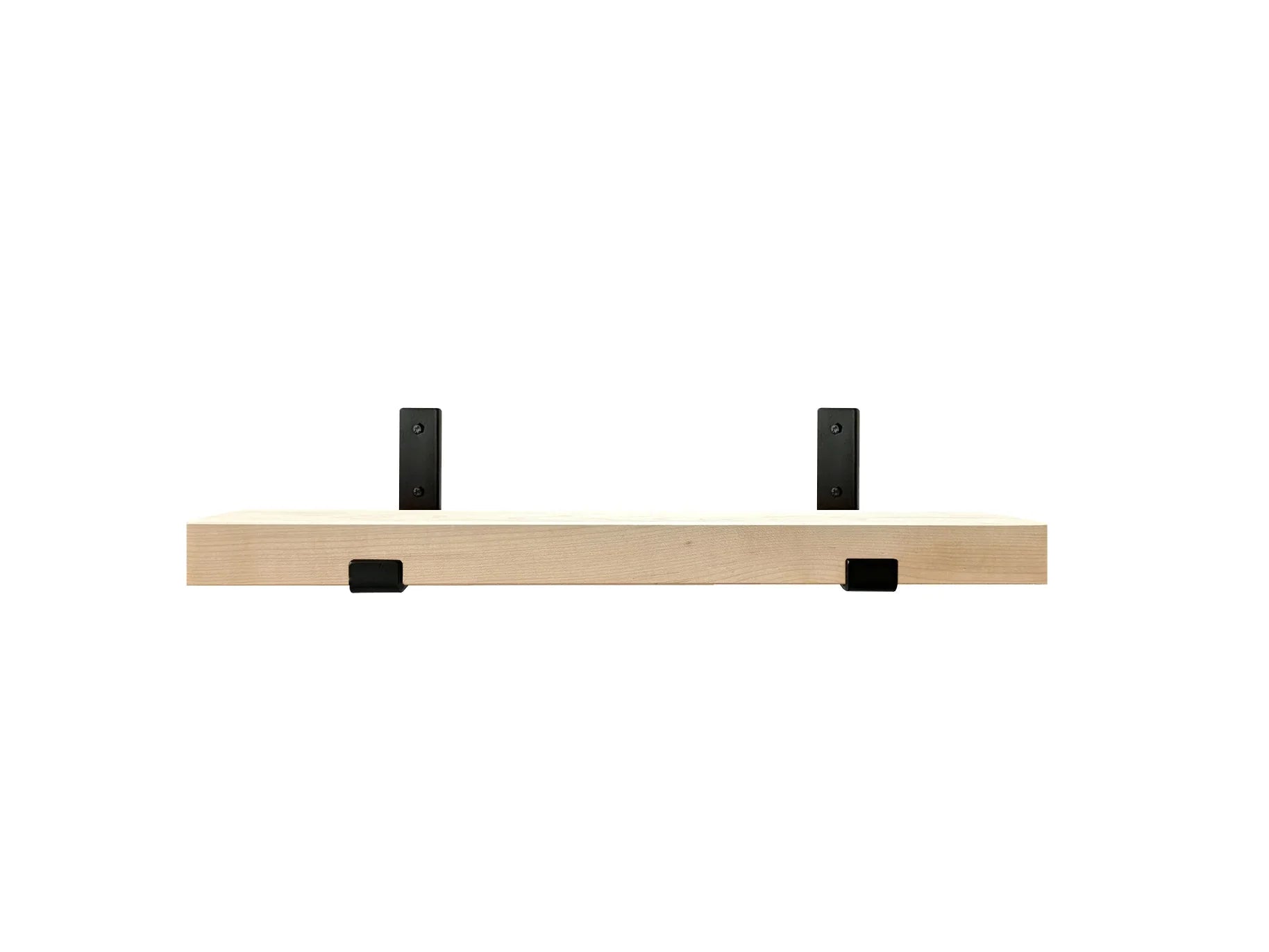 Maple Shelf with black brackets