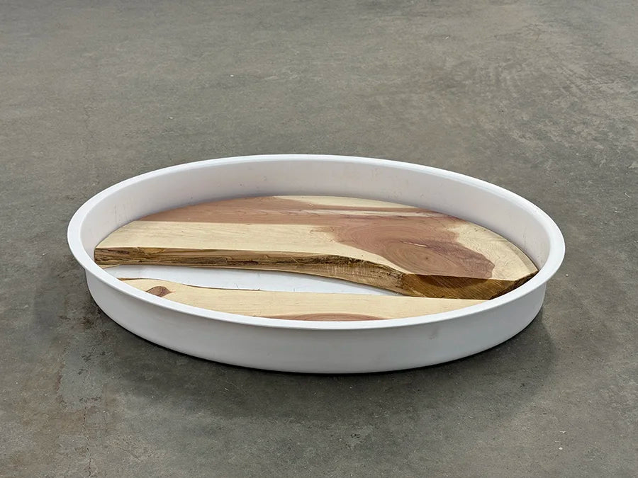 oval reusable mold for epoxy pours