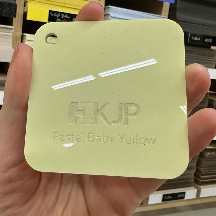 Pastel Baby Yellow Acrylic Sheets