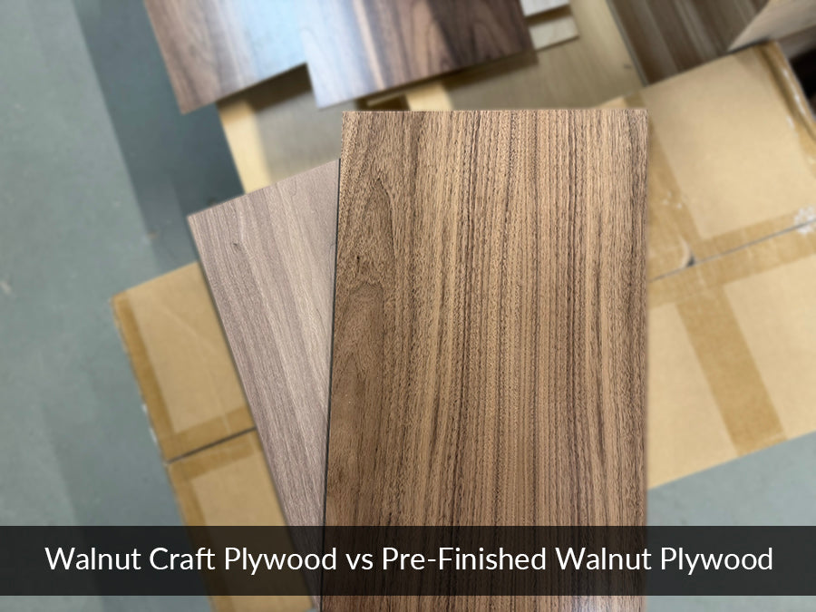 Walnut Craft Plywood vs Prefinished Walnut Craft Plywood