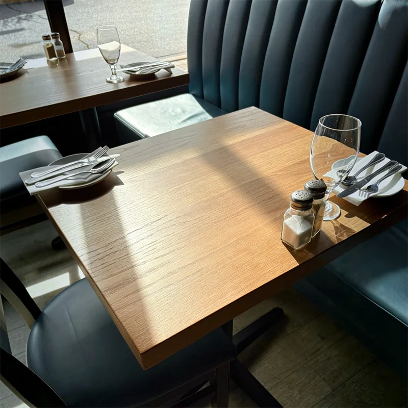 Rectangle Restaurant Table Top - Solid Wood