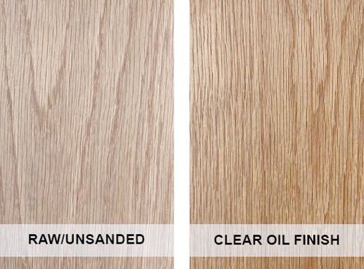 Example of what Red Oak looks like with a finish
