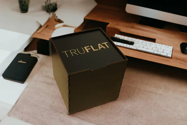 TruFlat Black Plywood with gold paint fill