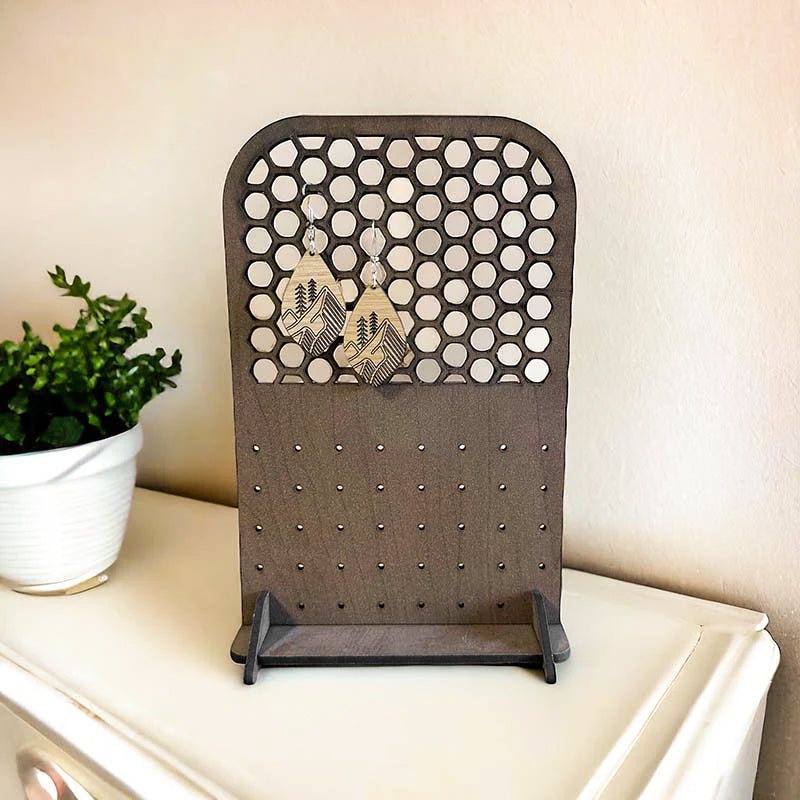 TruFlat® Walnut Plywood earring holder