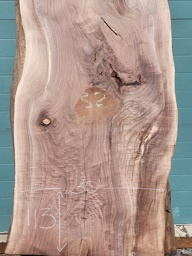 Walnut Live Edge Slab
