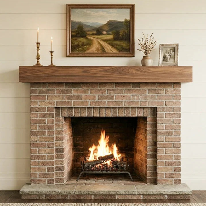 Walnut Mantel