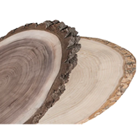 Wood ovals and rounds
