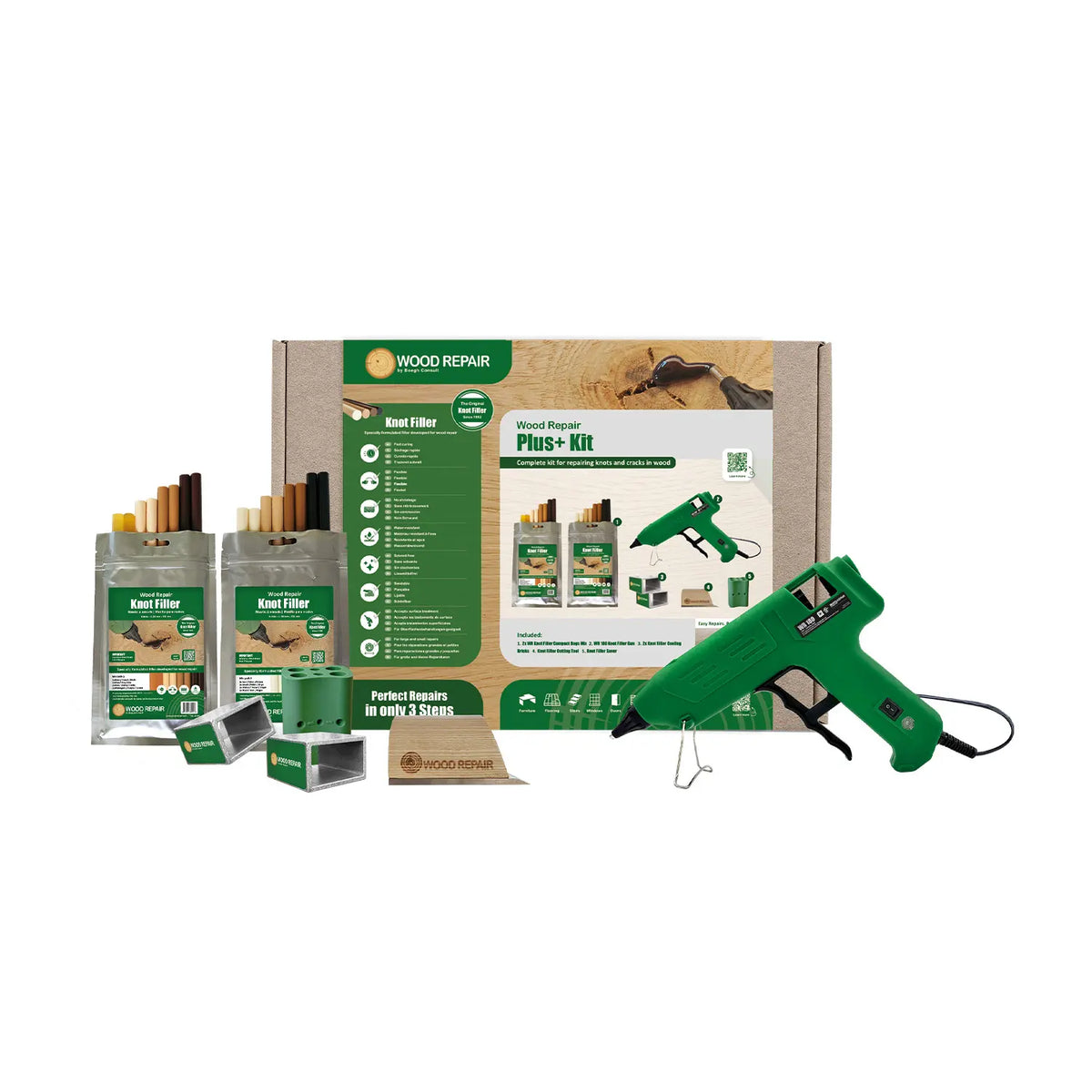 Wood Repair Plus+ Kit