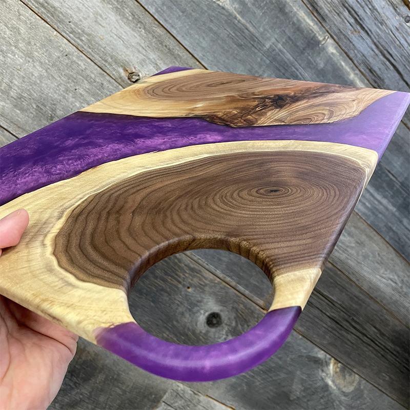 4-Hole Round - Charcuterie Board Handle Template