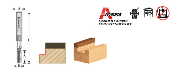 Amana - 47222 - 3/16" Flush Trim Plunge