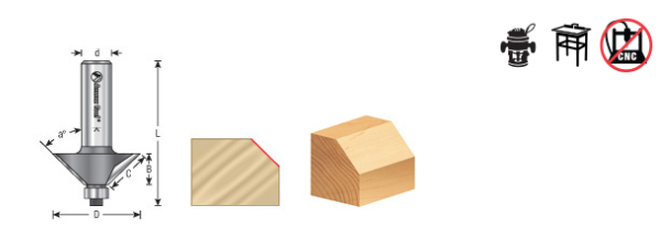Amana - 49402 - 45° Chamfer