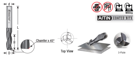 Amana - 51464 - 1/4" Steel Cutting