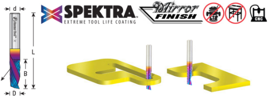 Amana - 51504-K - 1/4" Plastic Cutting (Down-Cut)