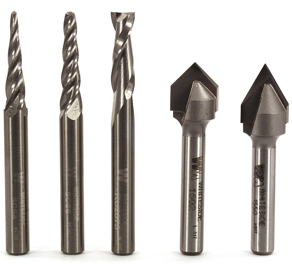 Whiteside - 705 - CNC Starter Set (1/4" Shank)