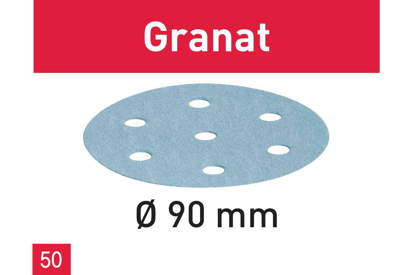 Festool - RO 90 - Granat Abrasives (50 Pack)
