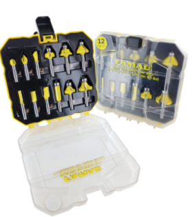 FAMAG - 8mm Professional Router Bit Set (12 pc)