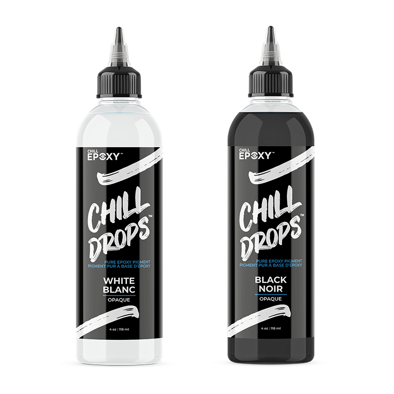 Chill drops for epoxy - opaque
