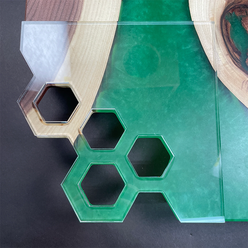 Hexagon - Charcuterie Board Handle Template