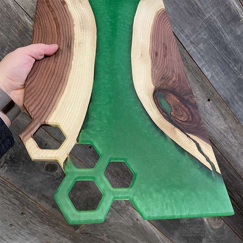 Hexagon - Charcuterie Board Handle Template
