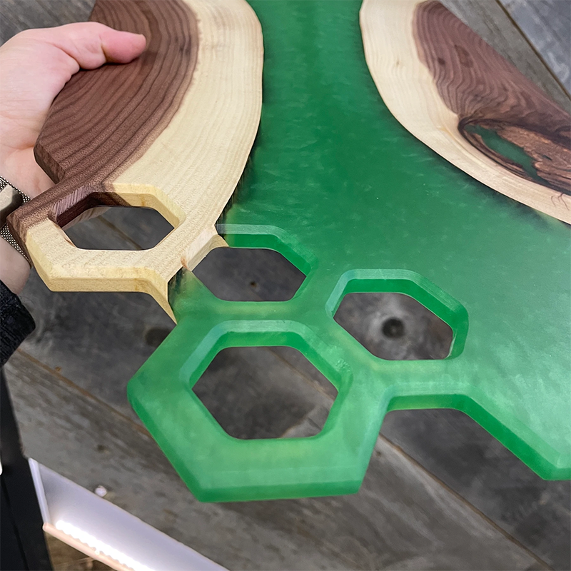 Hexagon - Charcuterie Board Handle Template
