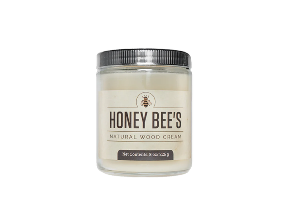 Crema de madera natural de Honey Bee 
