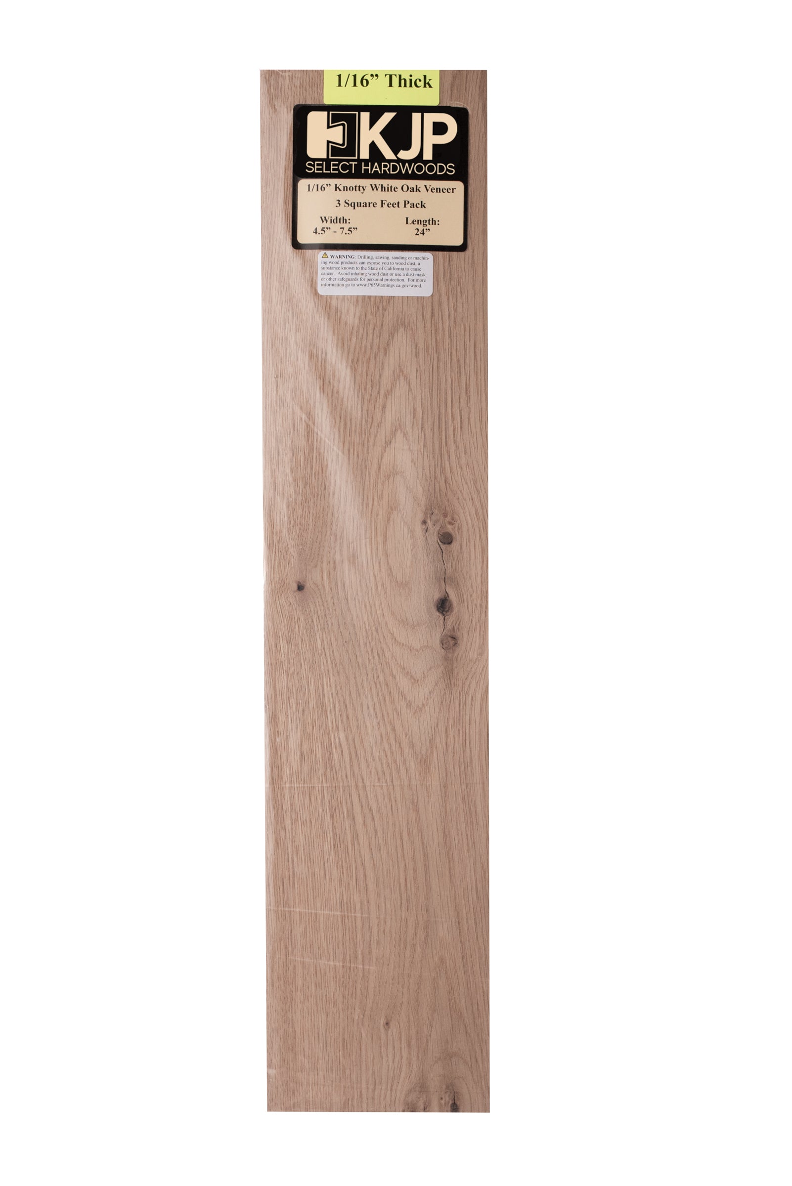 Knotty White Oak Veneer- Thick 1/16"