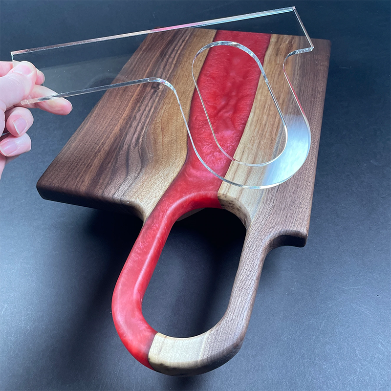 Modern Oval - Charcuterie Board Handle Template
