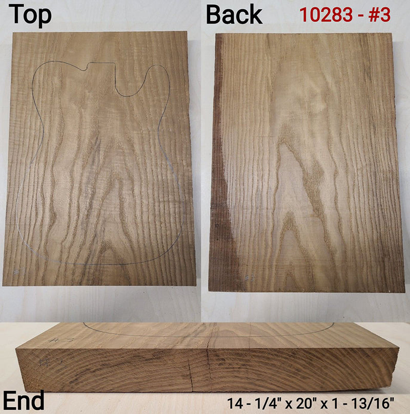Roasted Ash Guitar Body